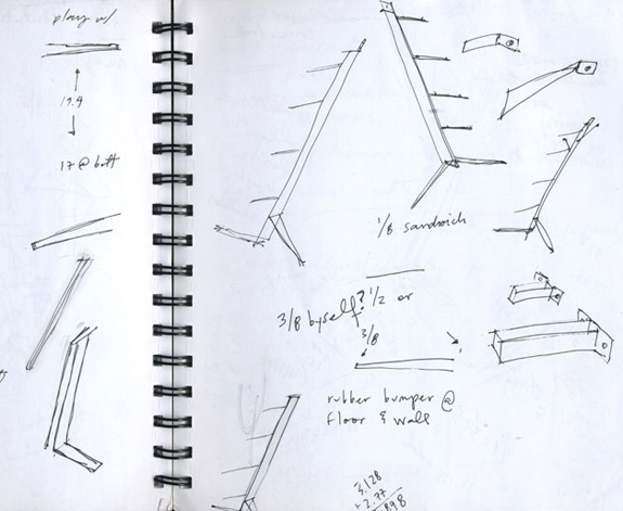 Sketchbook for Pisa Bookshelf 2