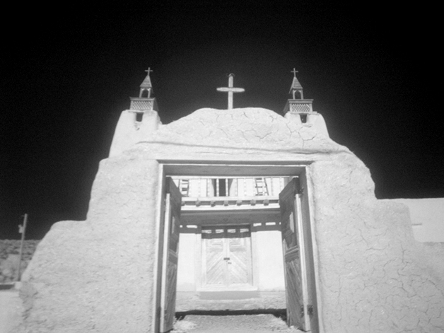 Historic Church, High Road from Taos to Santa Fe, NM